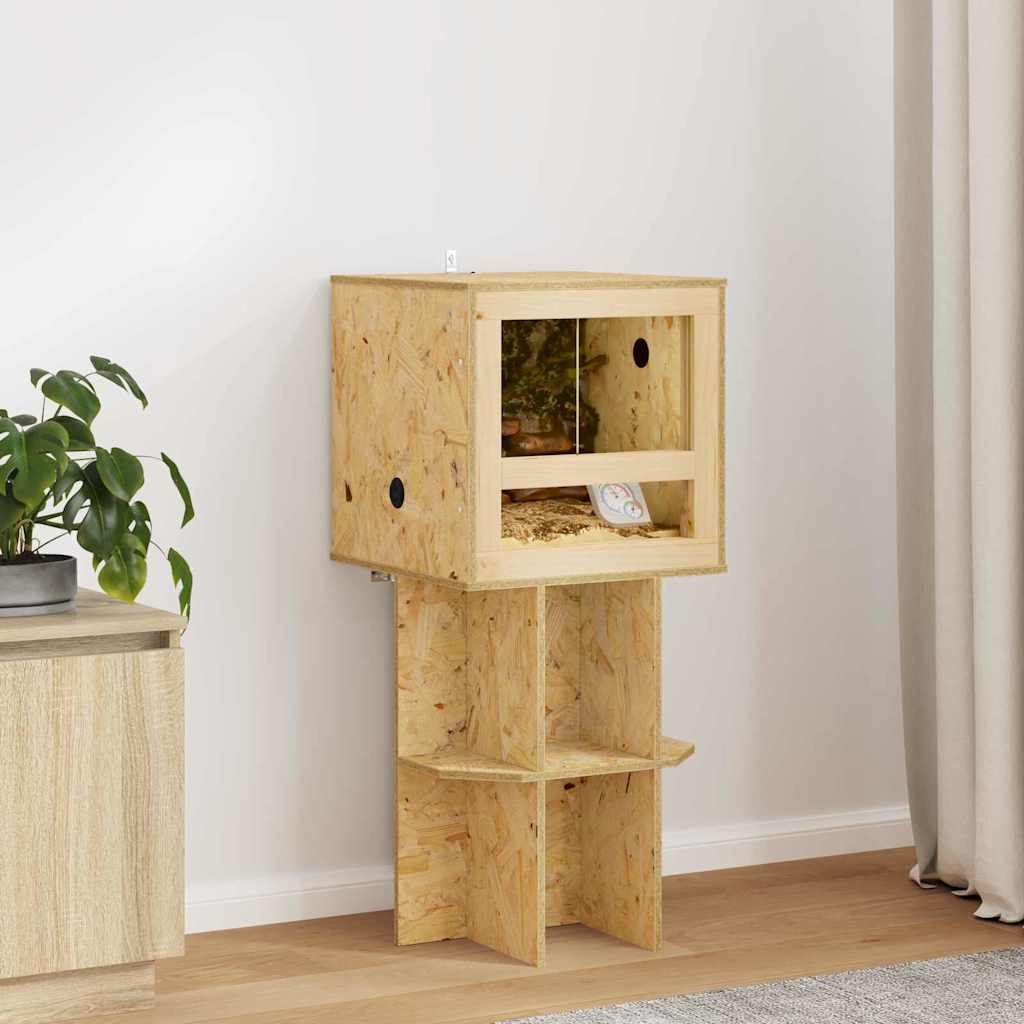 Terrárium alap polcokkal Barna 40 x 40 x 50 cm OSB