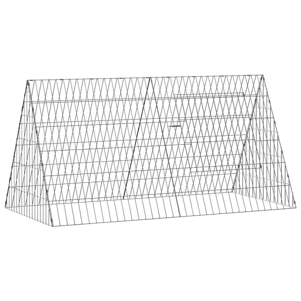Csirkeketrec Ezüst 110 x 55 x 55 cm Horganyzott Acél - Image 2