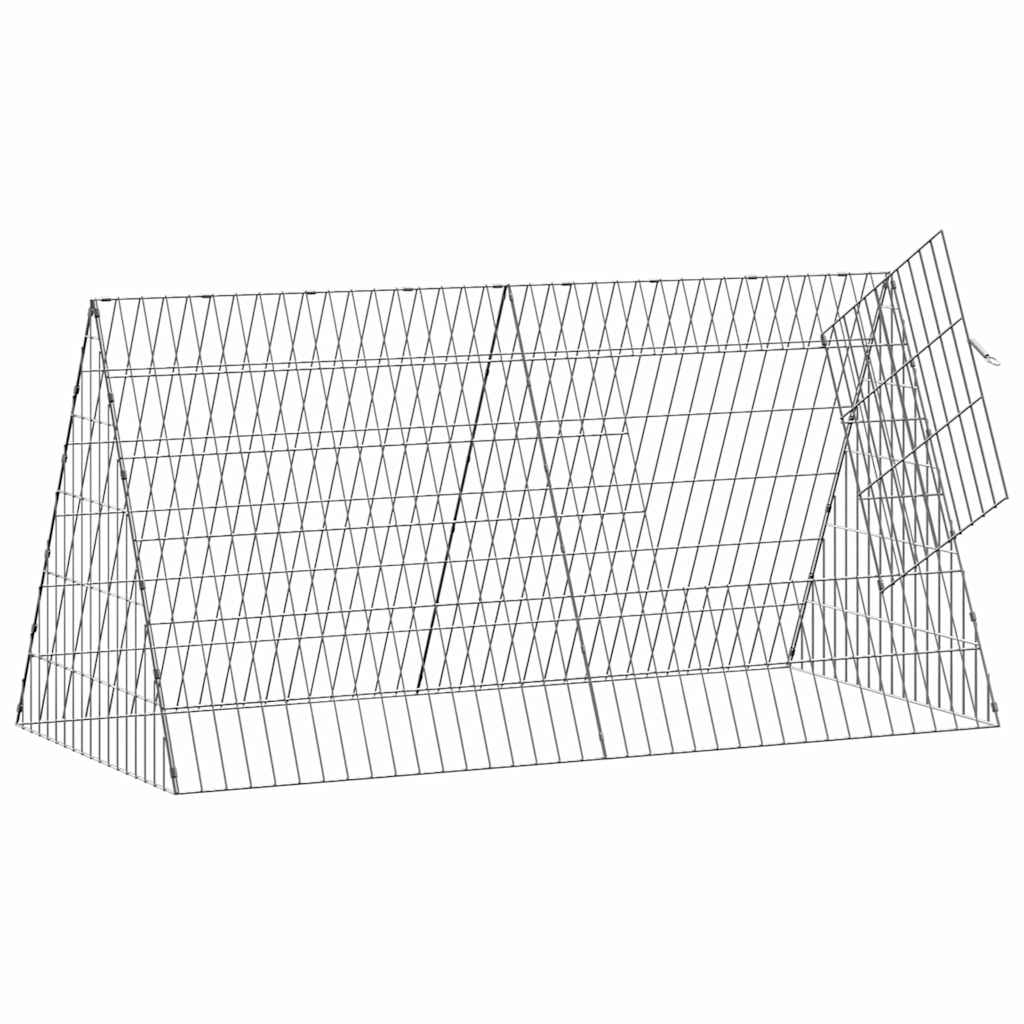 Csirkeketrec Ezüst 110 x 55 x 55 cm Horganyzott Acél - Image 5