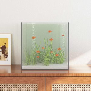 Akvárium tárolóval Átlátszó 30 x 30 x 30 cm Üveg