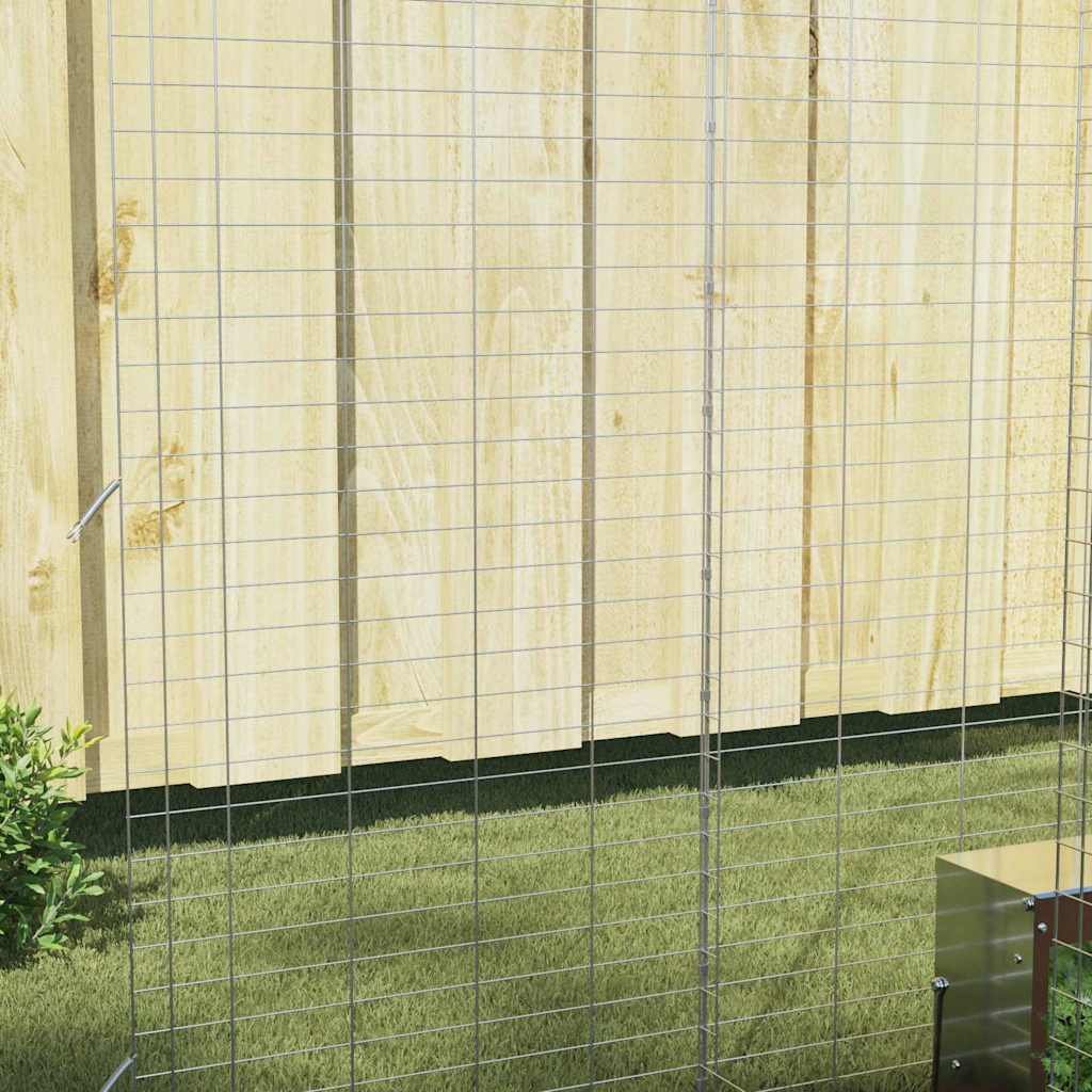 Nyúl Ketrec Ezüst 300 x 100 x 210 cm Horganyzott Acél - Image 5