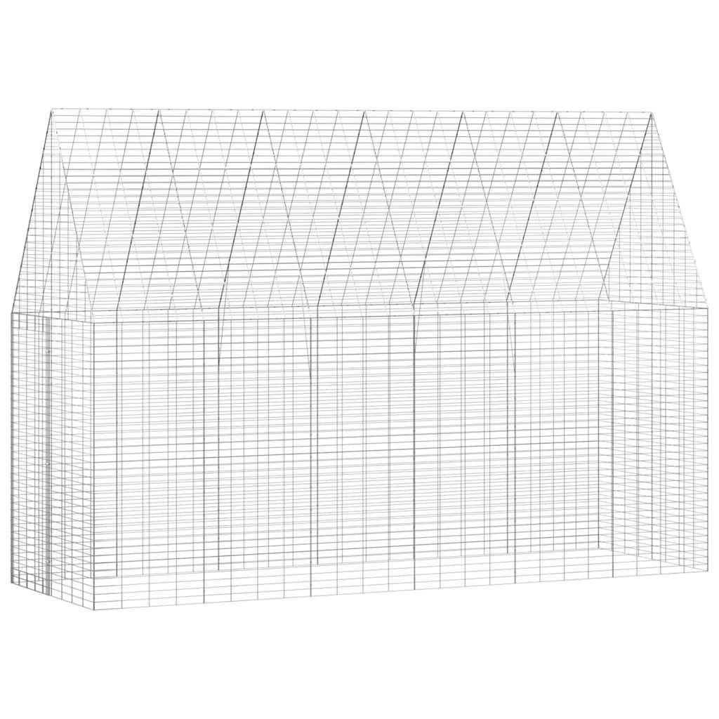 Nyúl Ketrec Ezüst 300 x 100 x 210 cm Horganyzott Acél - Image 2