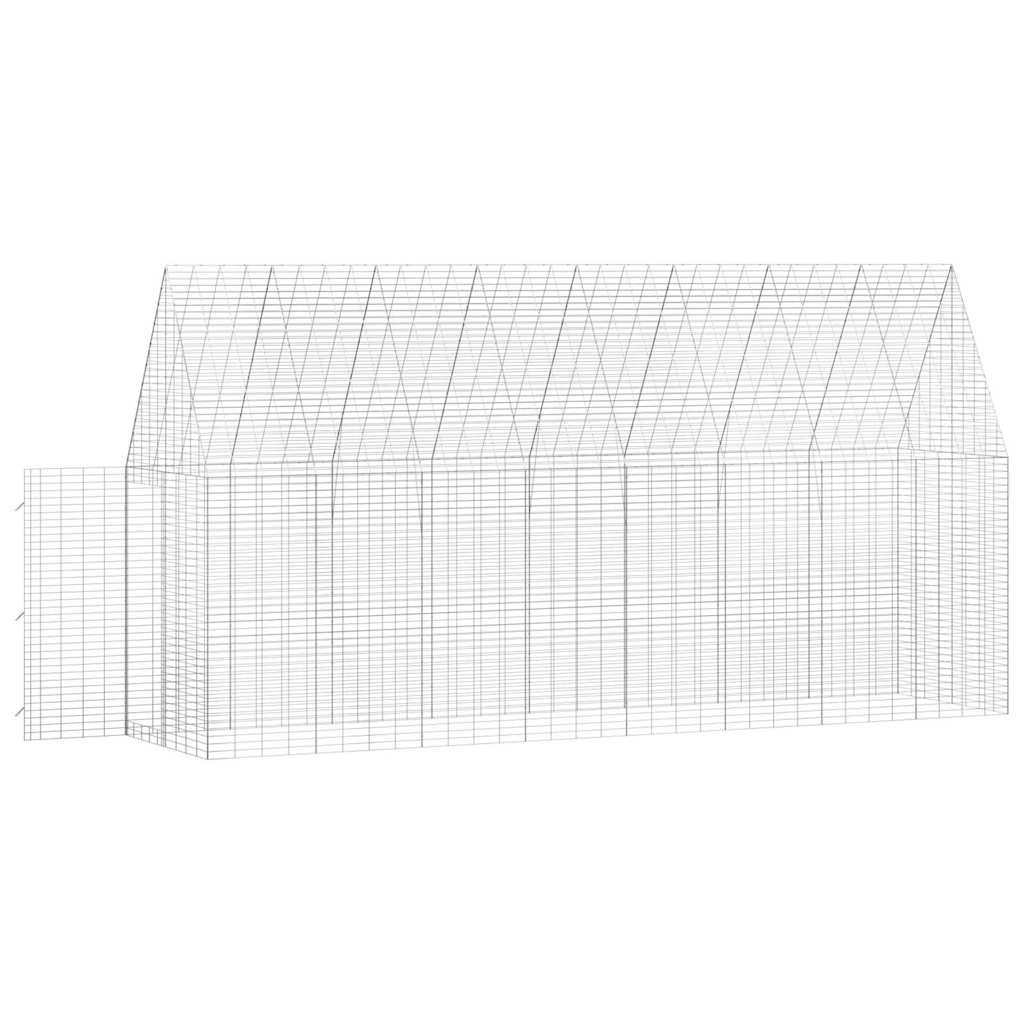 Nyúl Ketrec Ezüst 400 x 100 x 210 cm Horganyzott Acél - Image 5
