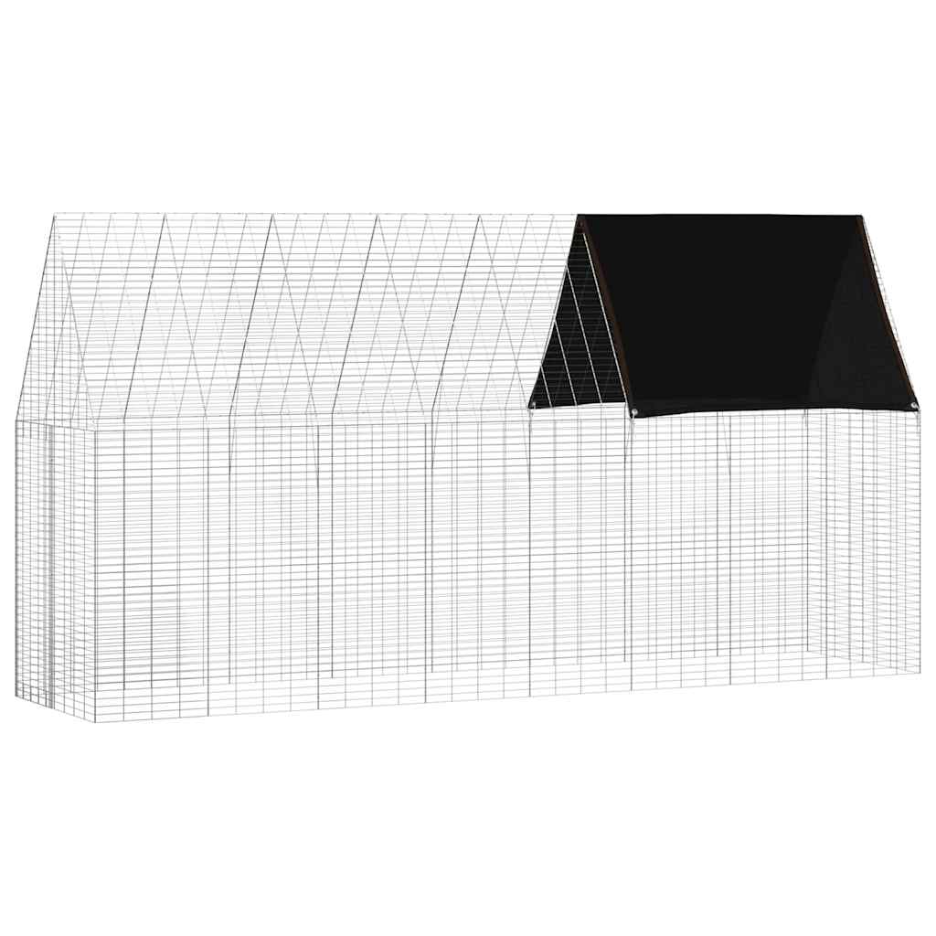 Nyúl Ketrec Ezüst 400 x 100 x 210 cm Horganyzott Acél - Image 2