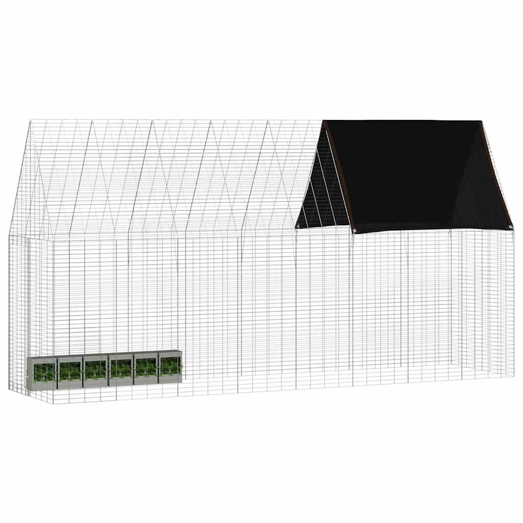 Nyúl Ketrec Ezüst 400 x 100 x 210 cm Horganyzott Acél - Image 3