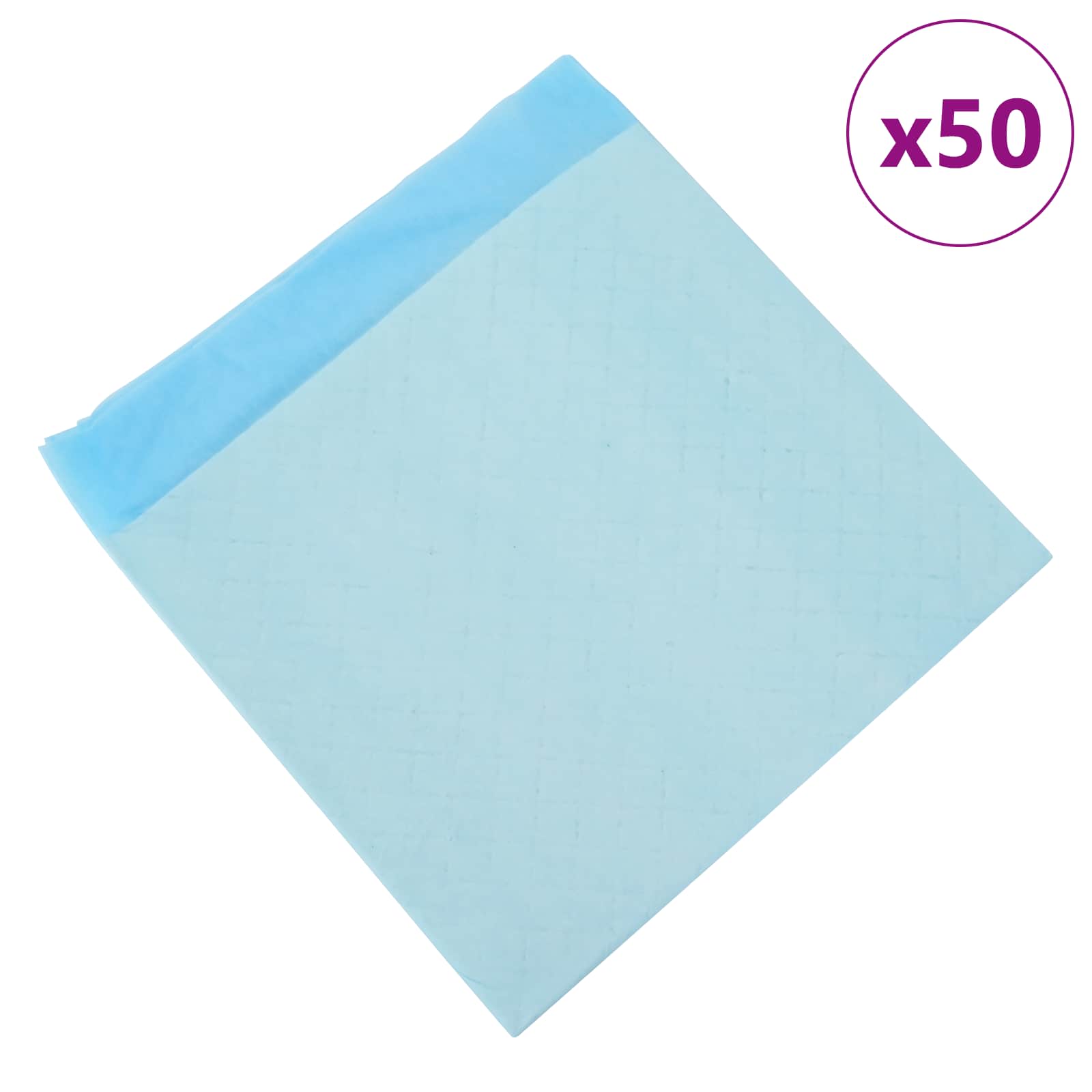 Nem szőtt szövet állat tréningpárna 50 db Kék és Fehér - Image 3