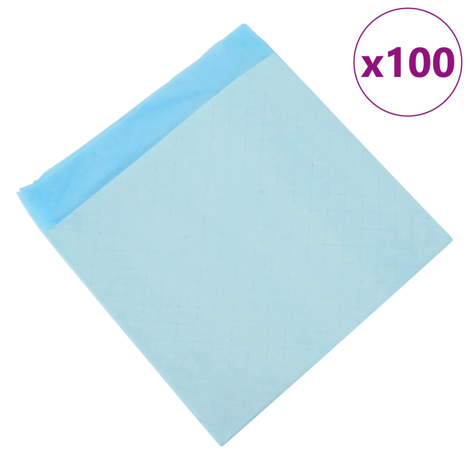 Nem szőtt szövet állat tréningpárna 100 db Kék és Fehér - Image 3
