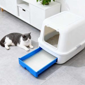 Nem szőtt szövet állat tréningpárna 200 pcs Kék és Fehér