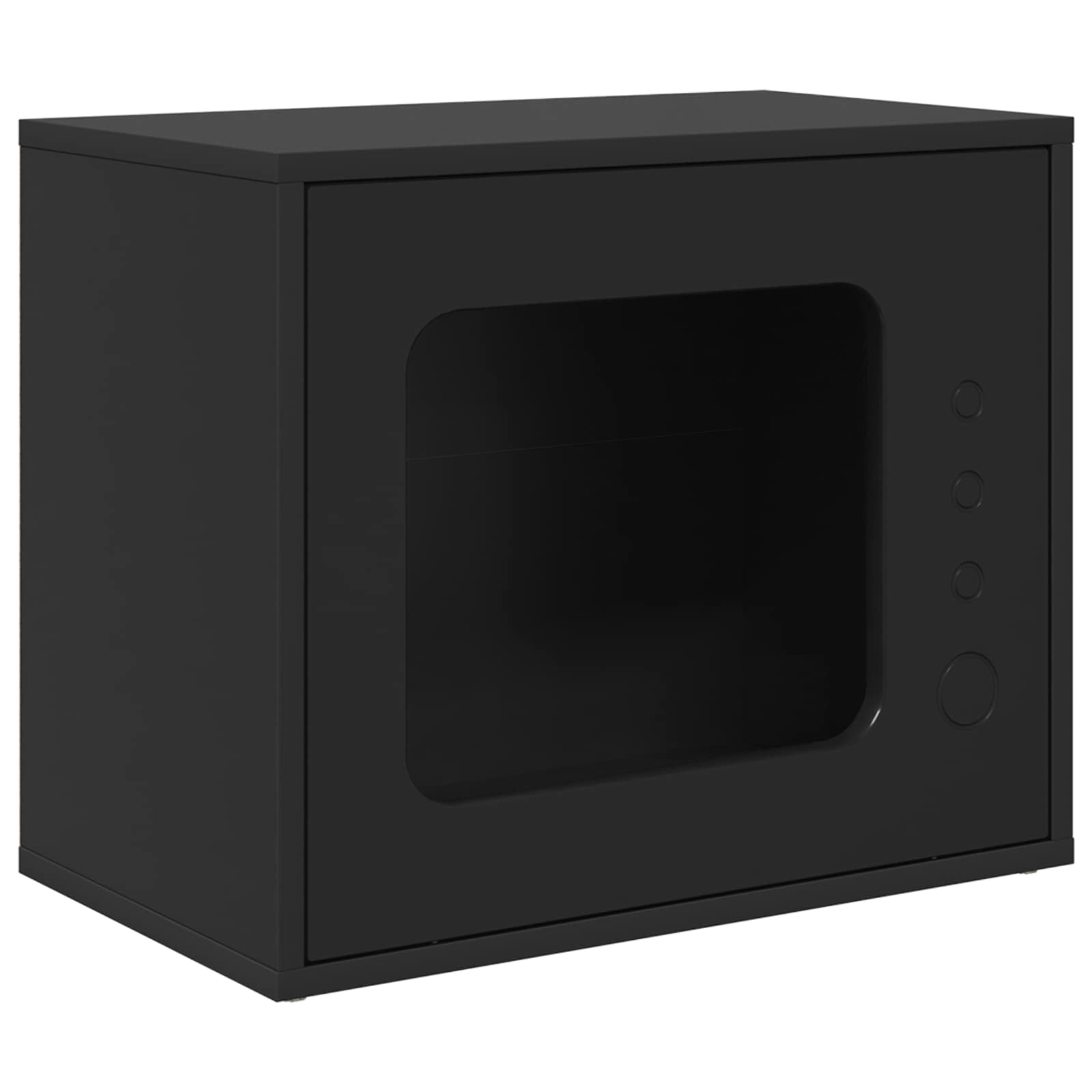 Macska Ház Fekete 51 x 30 x 42,5 cm Szerelt Fa - Image 2