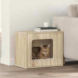 Macska Ház Sonoma Tölgy 51 x 30 x 42,5 cm Szerelt Fa