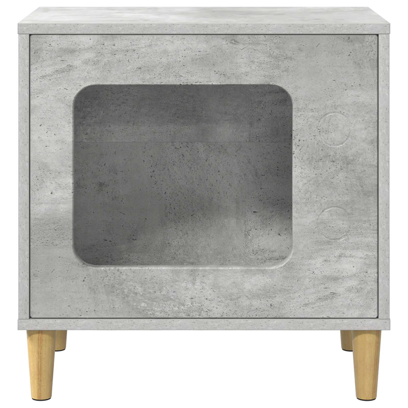 Macska Ház Betonszürke 51 x 30 x 52 cm Szerelt Fa - Image 5