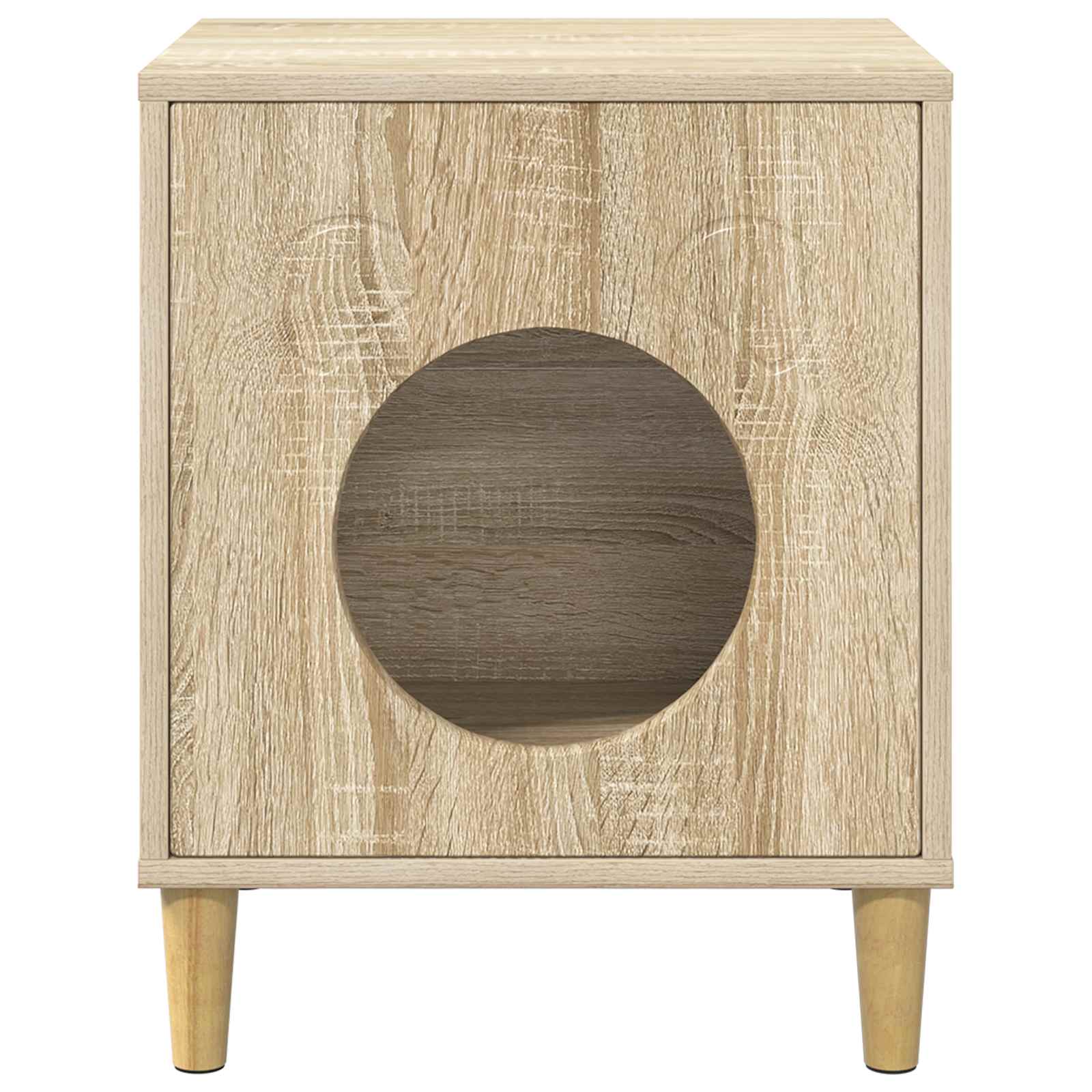 Macska Ház Sonoma 42,5 x 40 x 53 cm Szerelt Fa - Image 5