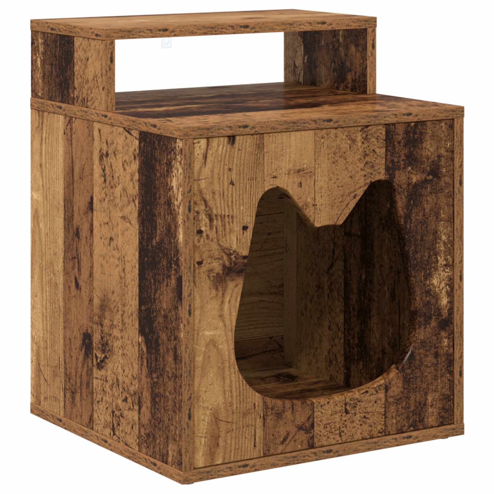 Macska Ház Antik Fa 42,5 x 40 x 53,5 cm Szerelt Fa - Image 2