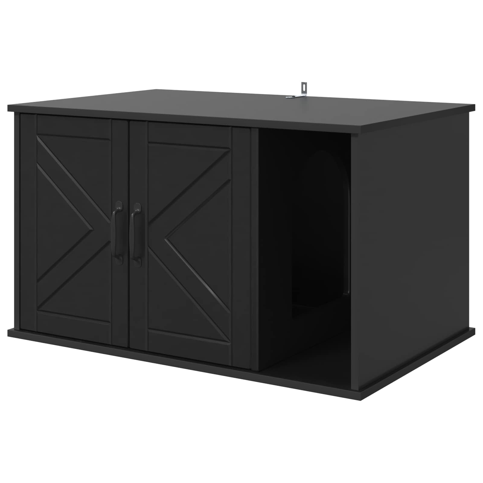 Macska Ház Fekete 85 x 55 x 50,5 cm Szerelt Fa - Image 2