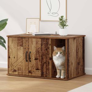 Macska Ház Antik Fa 85 x 55 x 50,5 cm Szerelt Fa