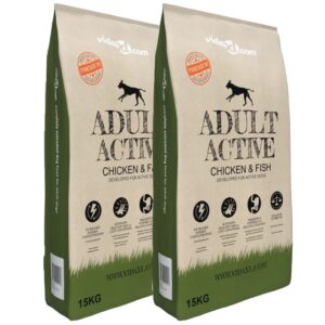 „Adult Active Chicken & Fish” prémium száraz kutyatáp (2 x 15 kg)