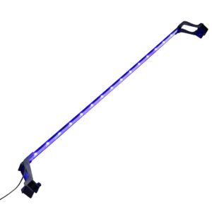 Kék és fehér LED-lámpa akváriumhoz szorítókkal 115 - 130 cm