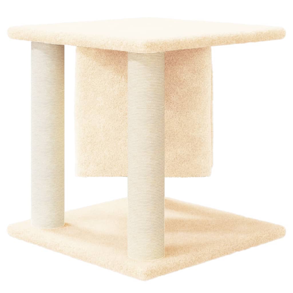 Krémszínű macskabútor szizál kaparófákkal 37 cm - Image 5