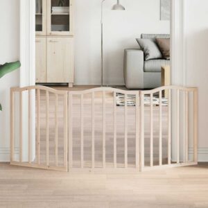 Nyárfa 3 paneles összecsukható kutyakapu 150 cm