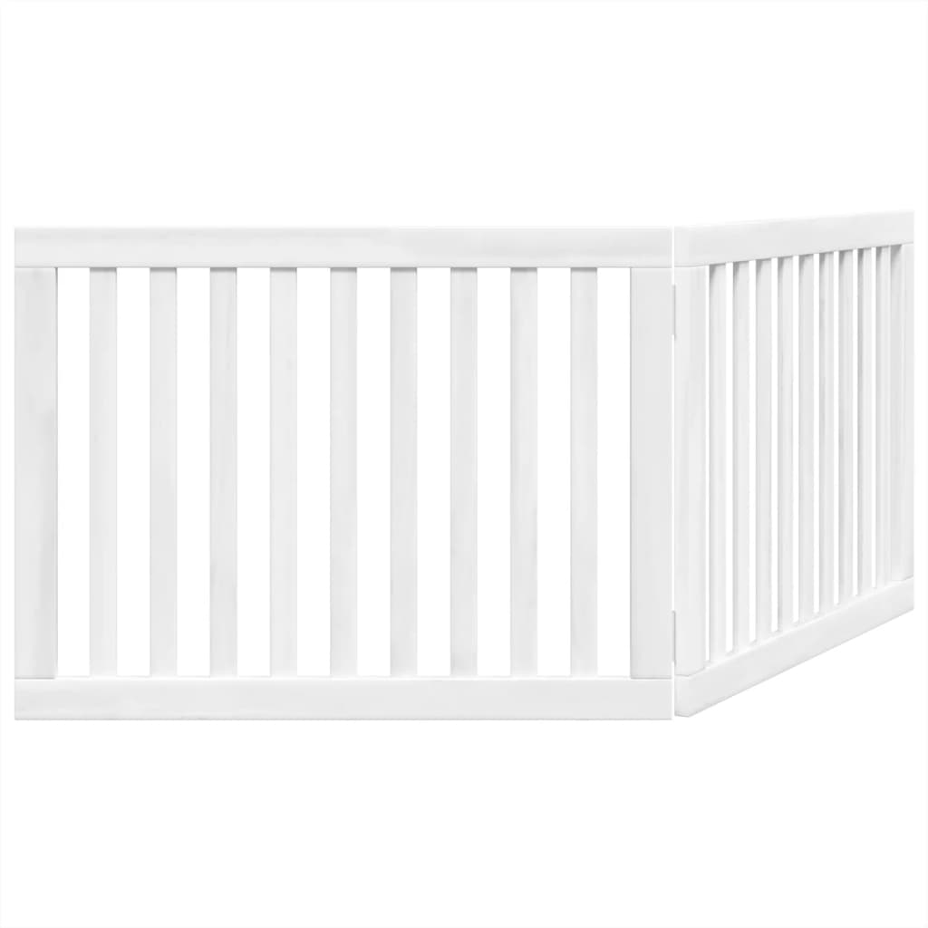 Fehér nyárfa 2 paneles összecsukható kutyakapu 160 cm - Image 5