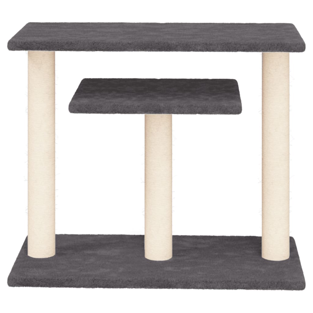 Sötétszürke macskakaparófa emelvényekkel 62,5 cm - Image 3