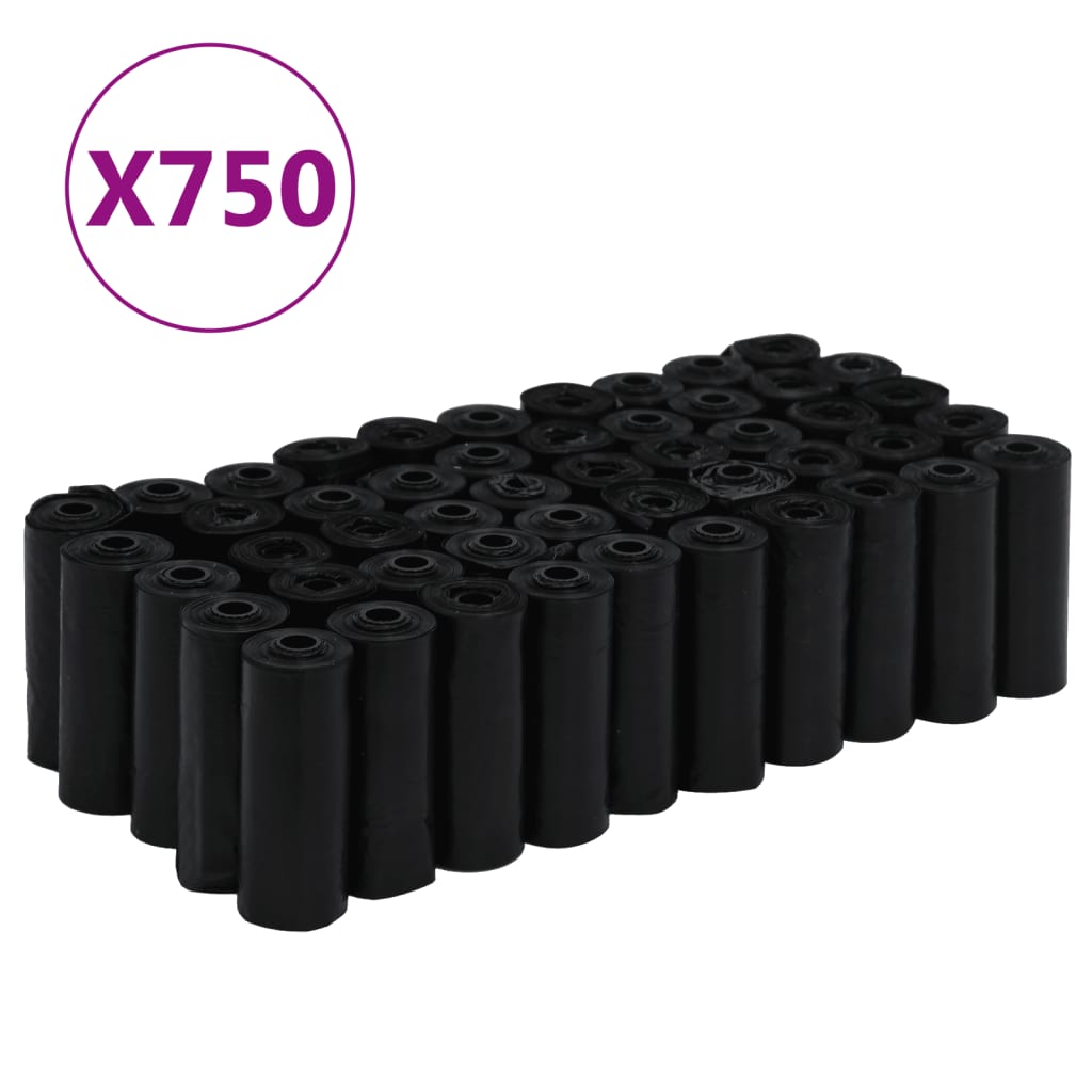 750 db fekete PE kutyapiszok zacskó 30 x 20 cm - Image 2
