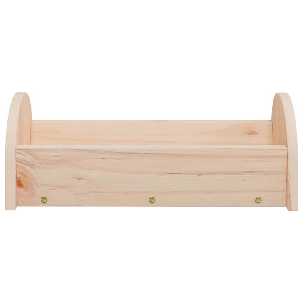Tömör fenyőfa szénaetető nyulaknak 28 x 10 x 10 cm - Image 3
