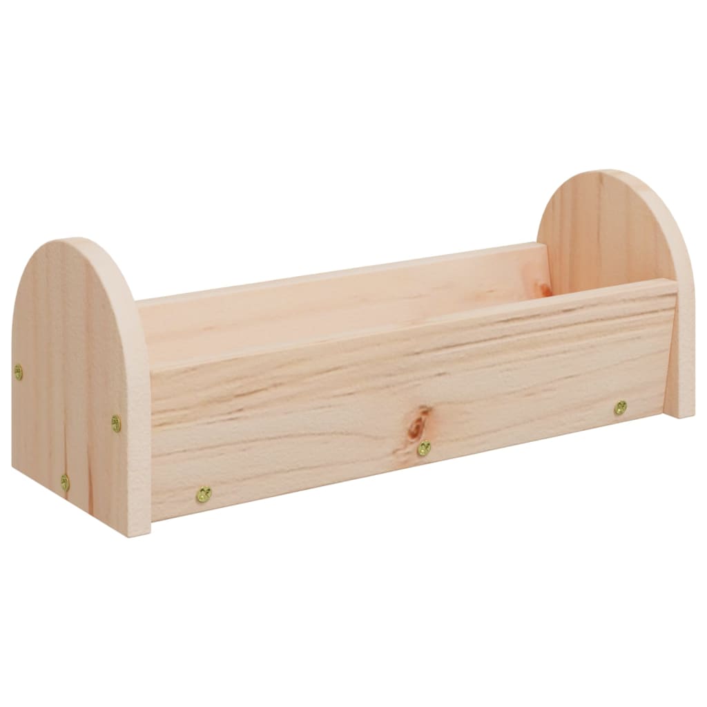 Tömör fenyőfa szénaetető nyulaknak 28 x 10 x 10 cm - Image 4