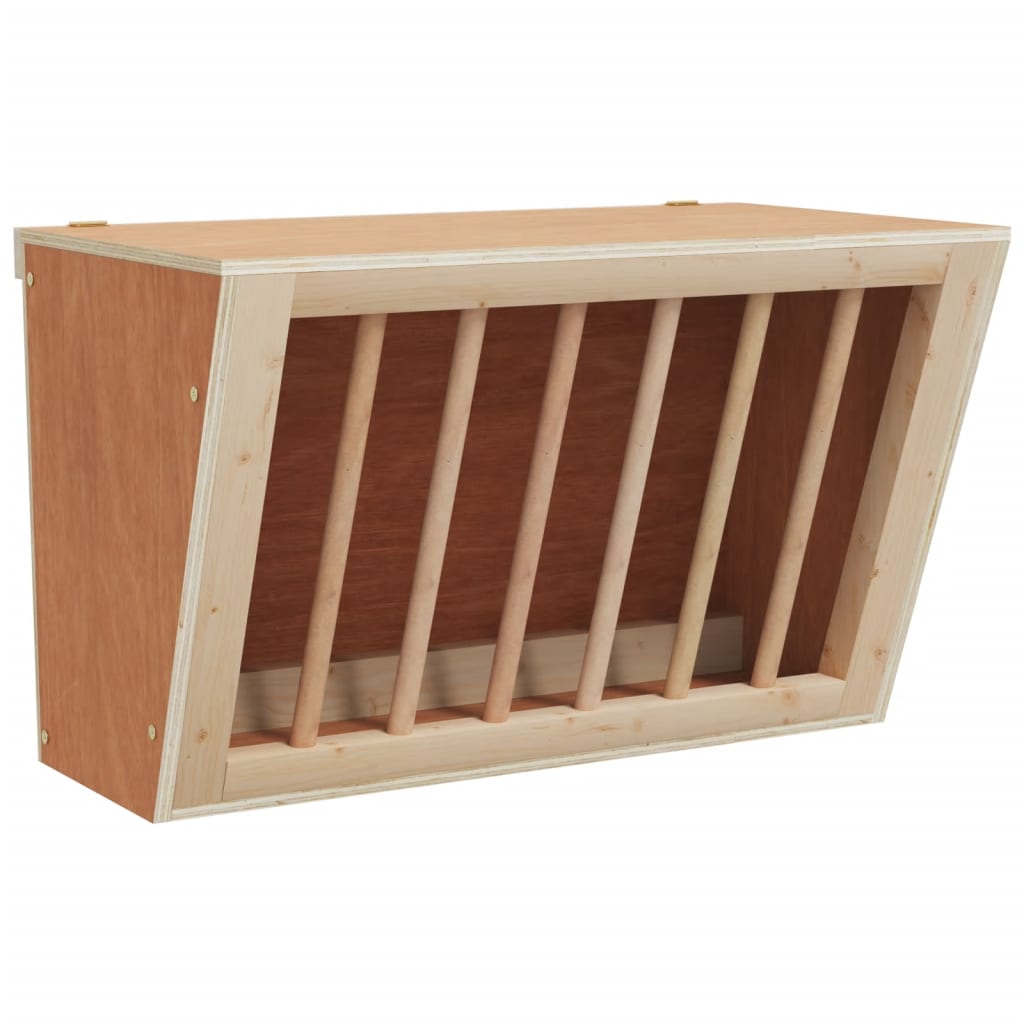 Tömör fenyőfa szénaetető nyulaknak 37 x 18,5 x 23 cm - Image 2