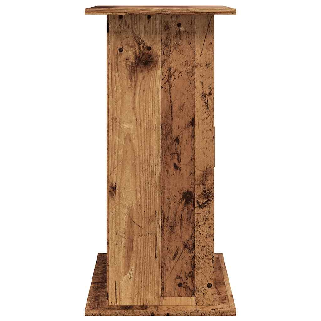Antik fa színű szerelt fa akváriumállvány 81x36x73 cm - Image 5