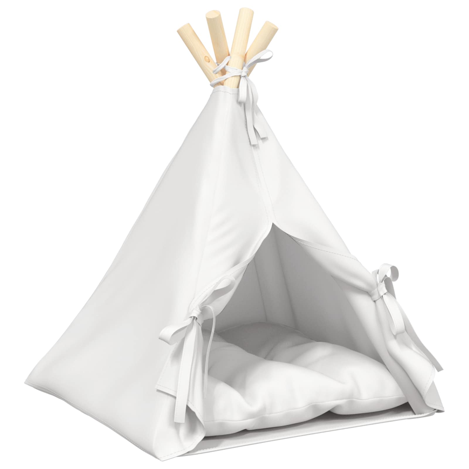 Kiskedvenc teepee párnával Fehér 40 x 40 x 50 cm Poliészter - Image 2