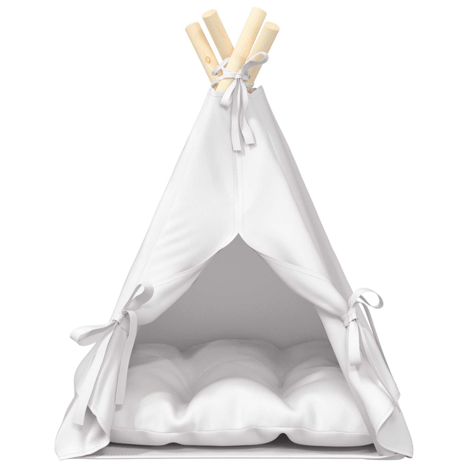 Kiskedvenc teepee párnával Fehér 40 x 40 x 50 cm Poliészter - Image 5