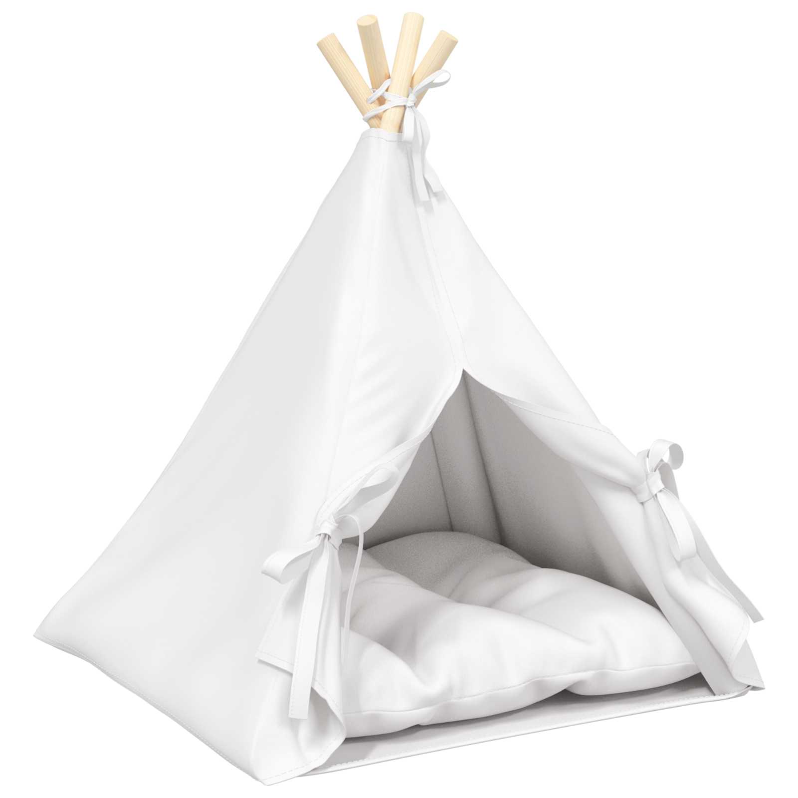 Kiskedvenc teepee párnával Fehér 50 x 50 x 60 cm Poliészter - Image 2
