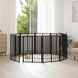 Kutya Kapu 10 db Fekete 60 x 80 cm Horganyzott Acél
