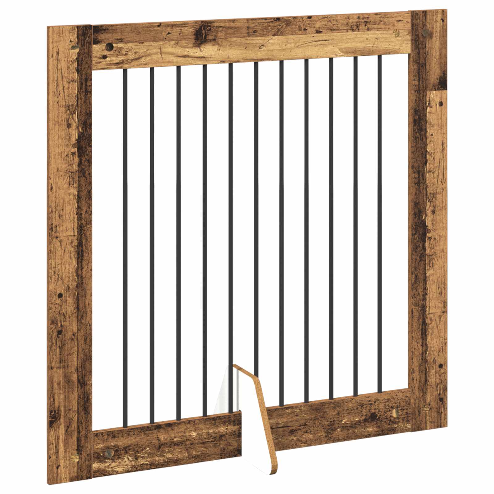 Összecsukható kutyakerítés állványokkal 2 db Antik Fa 200,5 cm - Image 4
