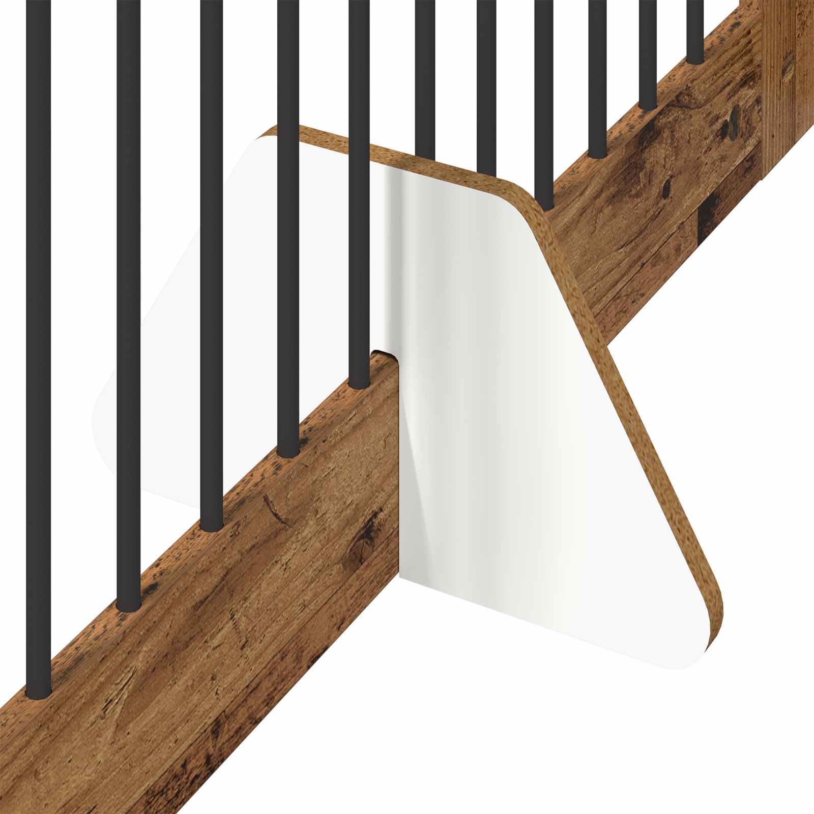 Összecsukható kutyakerítés állványokkal 4 db Antik Fa 401 cm - Image 5