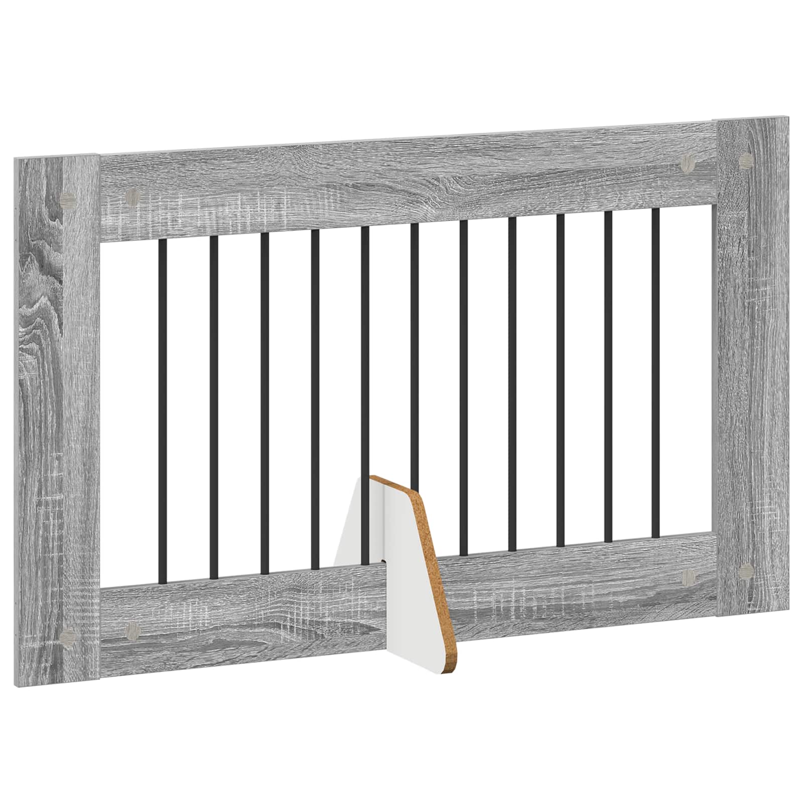 Összecsukható kutyakerítés állványokkal 6 db Szürke Sonoma - Image 3