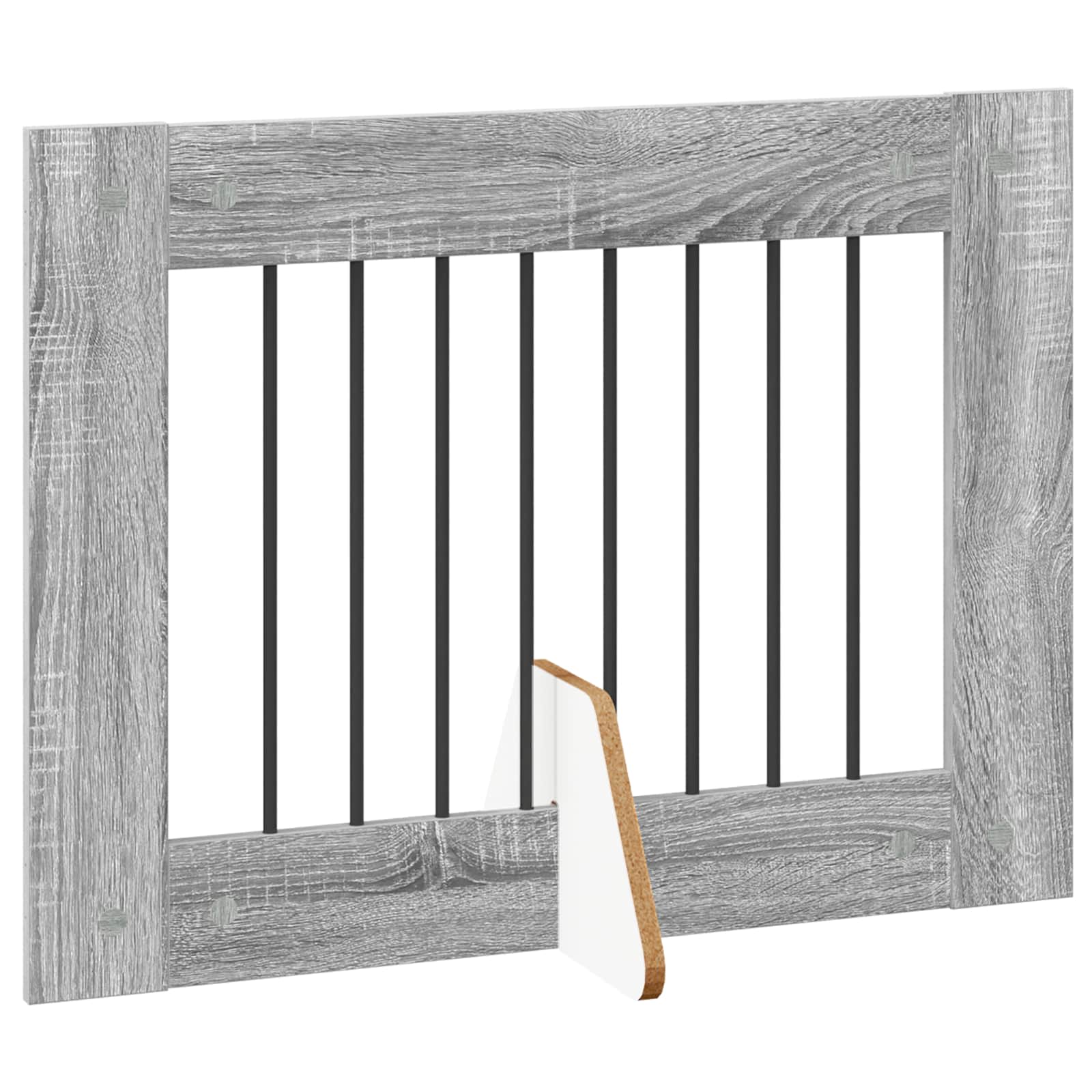 Összecsukható kutyakerítés állványokkal 2 db Szürke Sonoma - Image 4