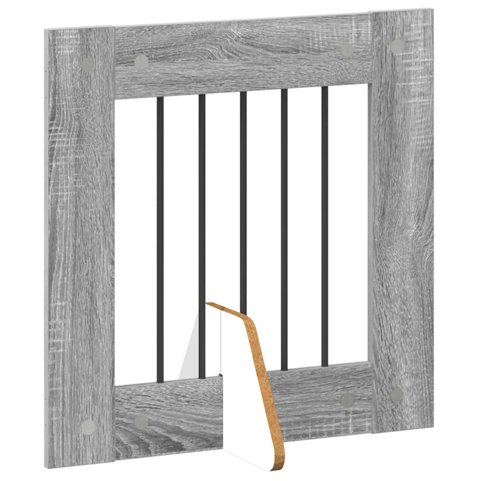 Összecsukható kutyakerítés állványokkal 2 db Szürke Sonoma - Image 4