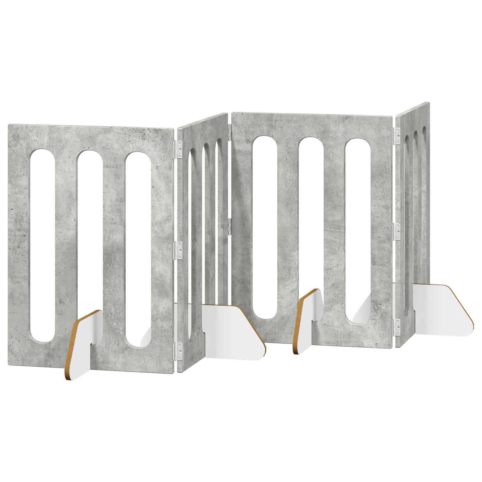 Hajtható állatkerítés 4 db Betonszürke 201 x 38 x 70 cm - Image 2