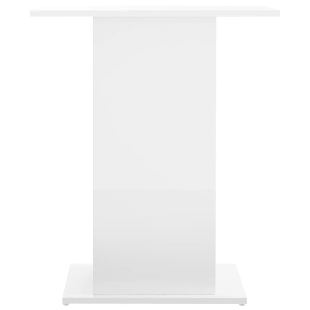Magasfényű fehér szerelt fa akváriumi állvány 60,5x36x72,5 cm - Image 4