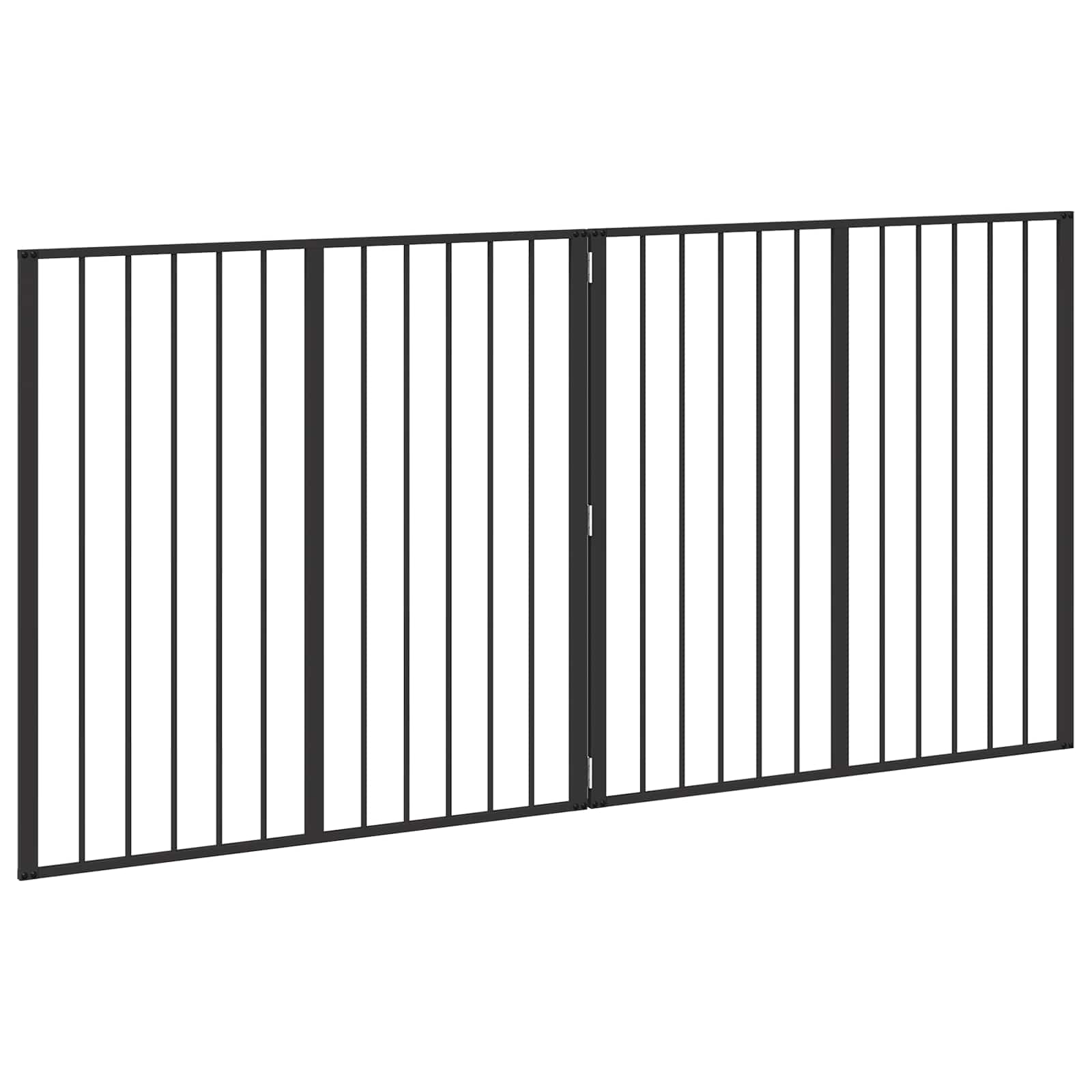Kutya Kapu 2 Panels Fekete 100 x 100 cm Horganyzott Acél - Image 4