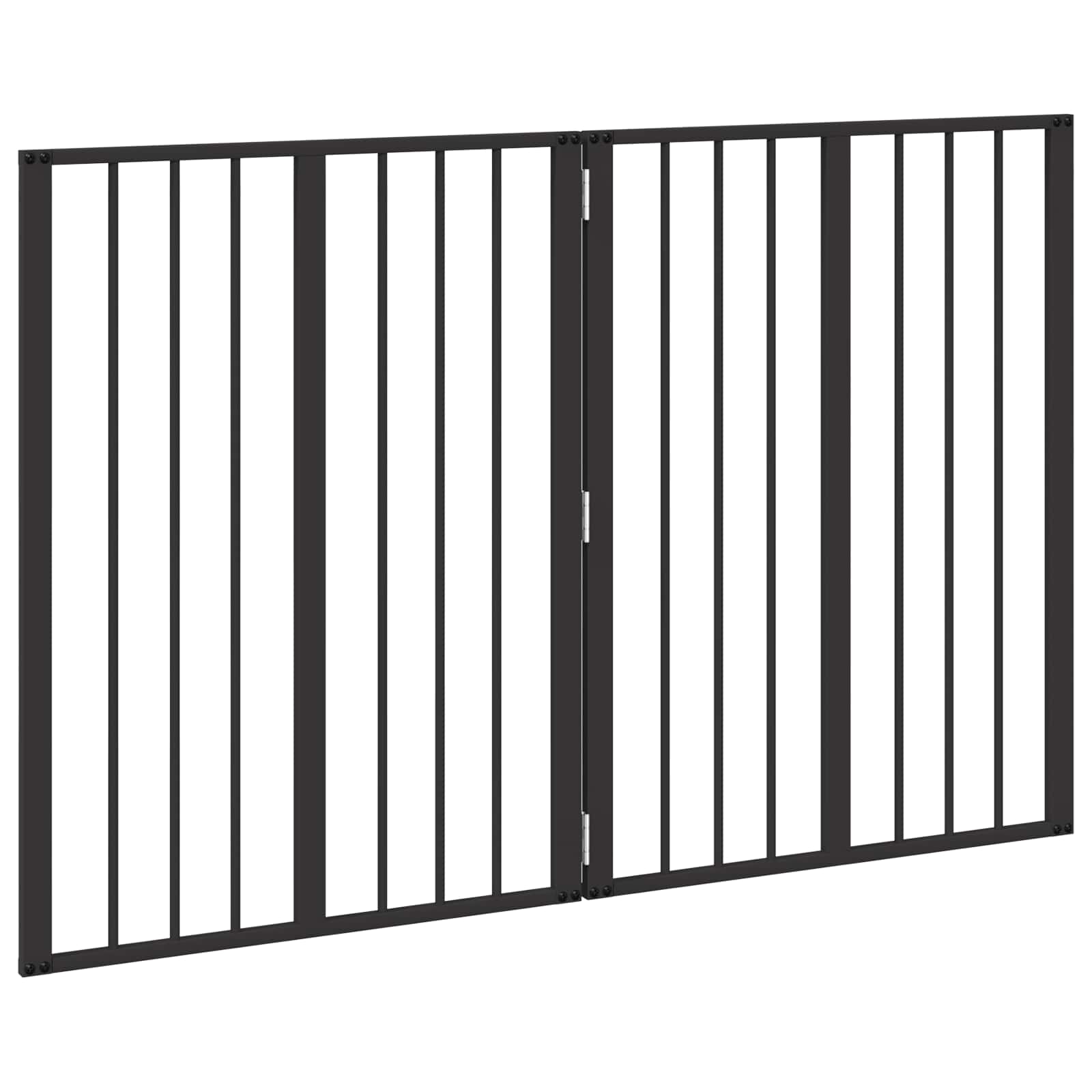 Kutya Kapu 2 db Fekete 60 x 80 cm Horganyzott Acél - Image 4