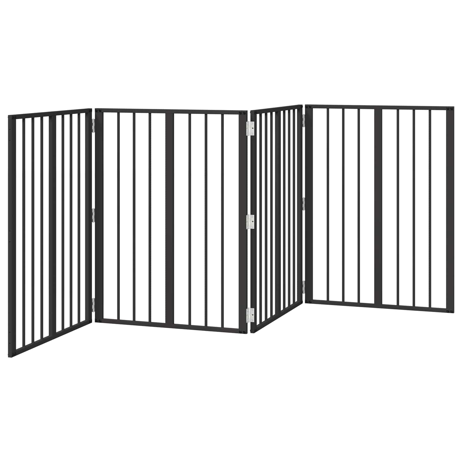 Kutya Kapu 4 db Fekete 60 x 80 cm Horganyzott Acél - Image 4