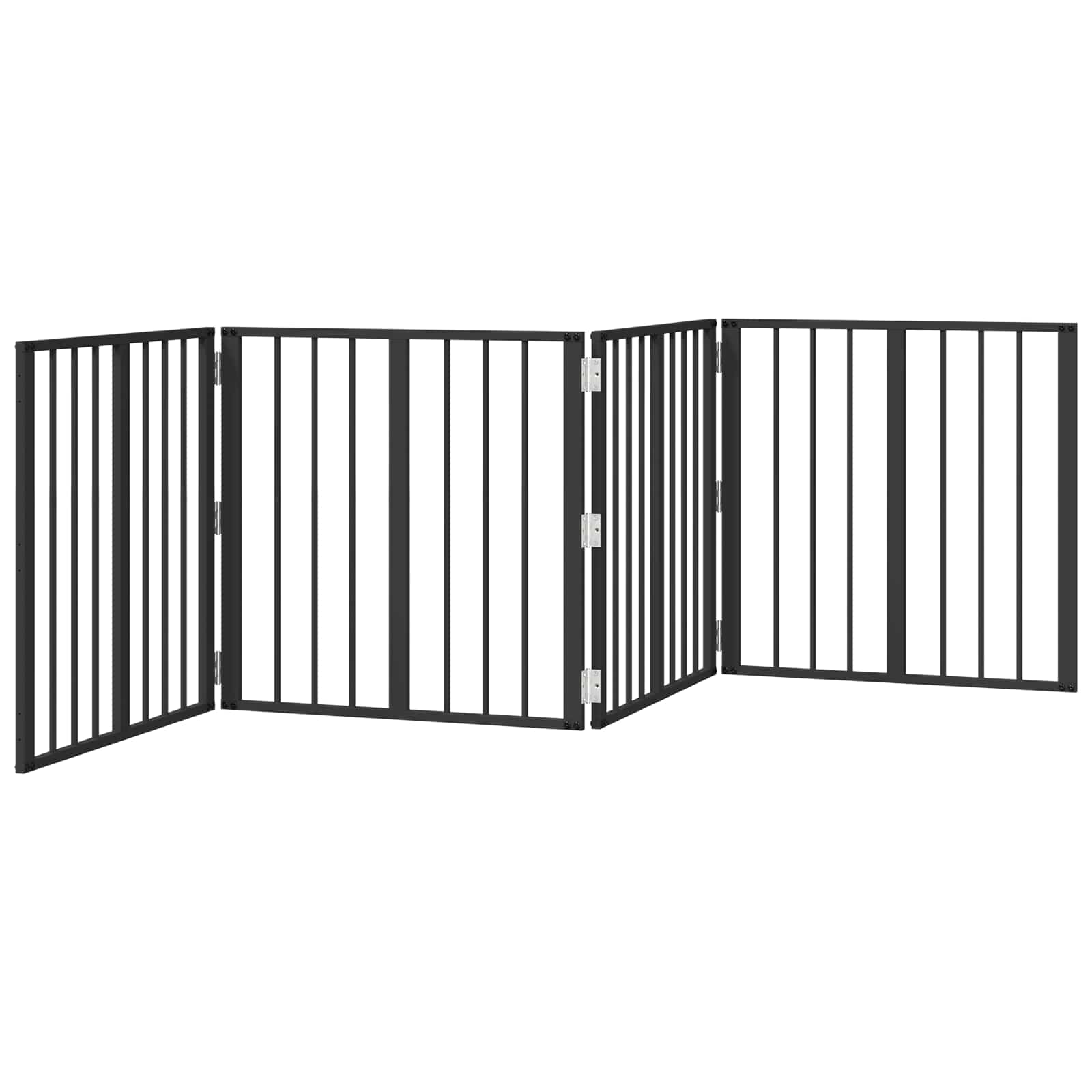 Kutya Kapu 4 db Fekete 60 x 60 cm Horganyzott Acél - Image 4