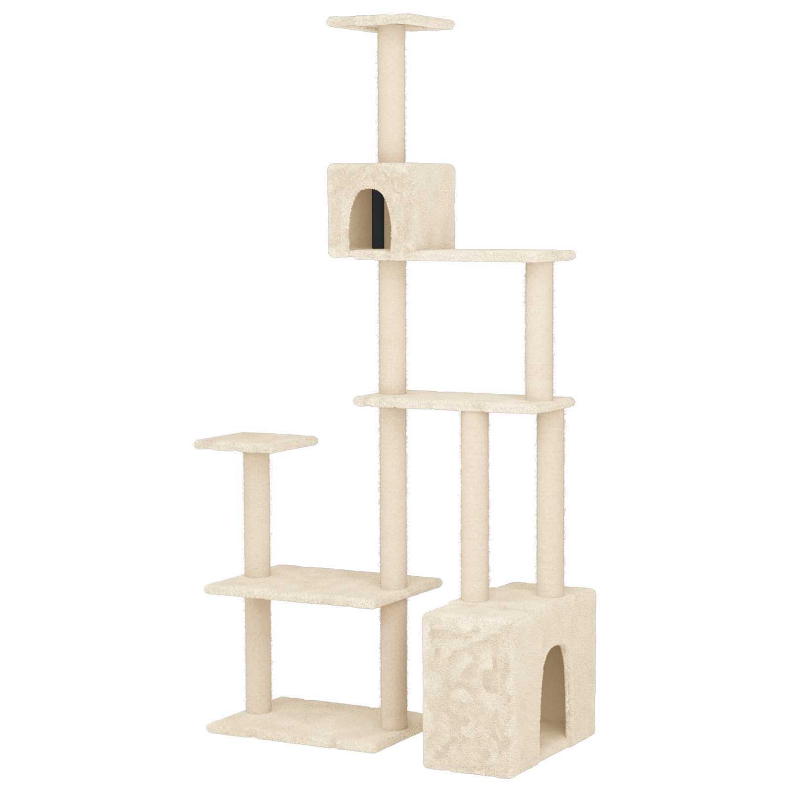 Macskafa kapálózó rudakkal Krémszínű 177,5 cm - Image 2