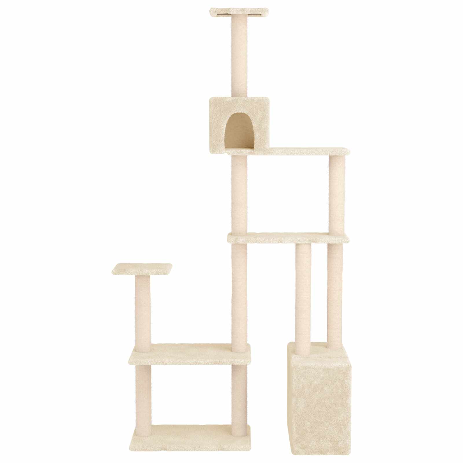 Macskafa kapálózó rudakkal Krémszínű 177,5 cm - Image 3