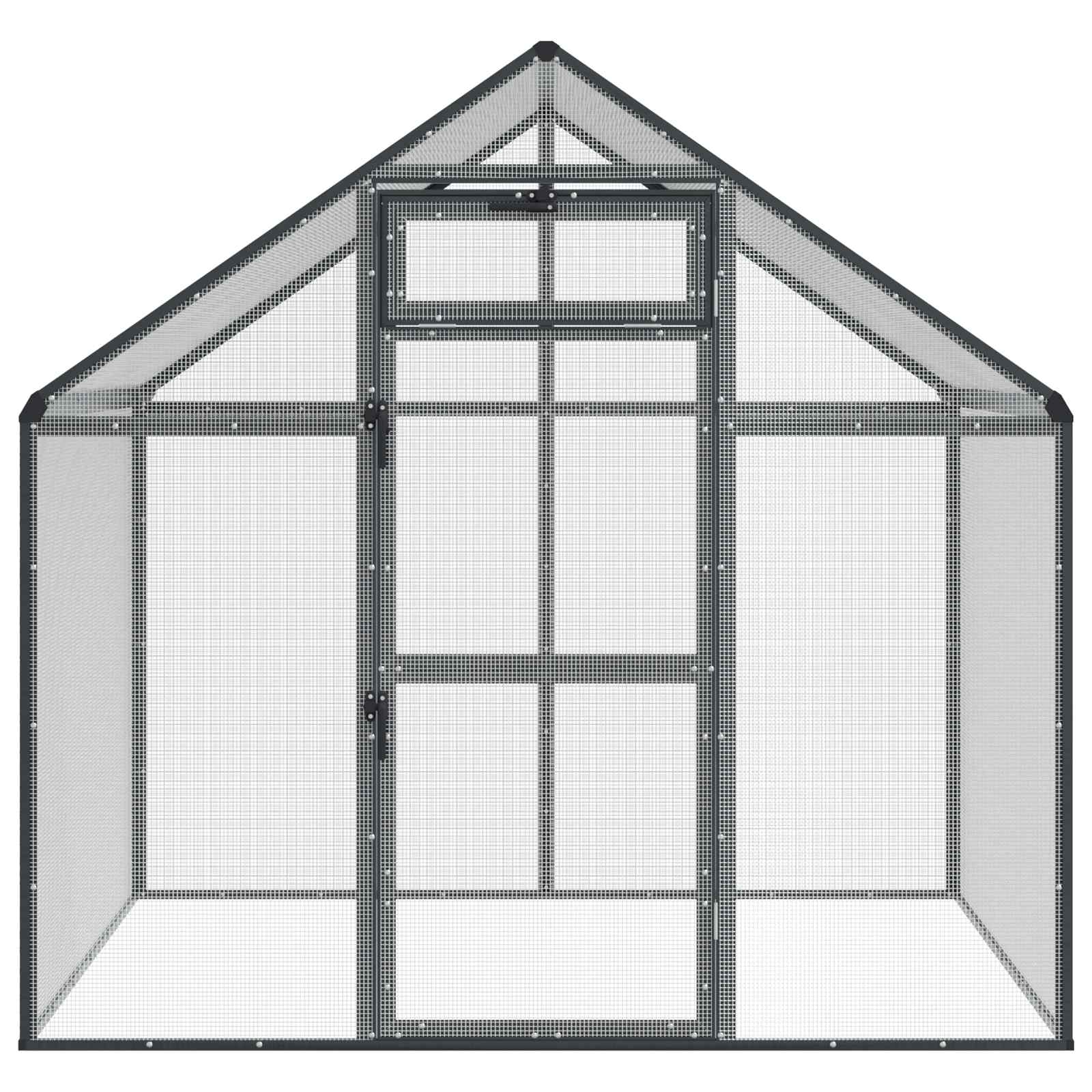 Madár kalitka Antracitszürke 181,5 x 112,5 x 173,5 cm - Image 4