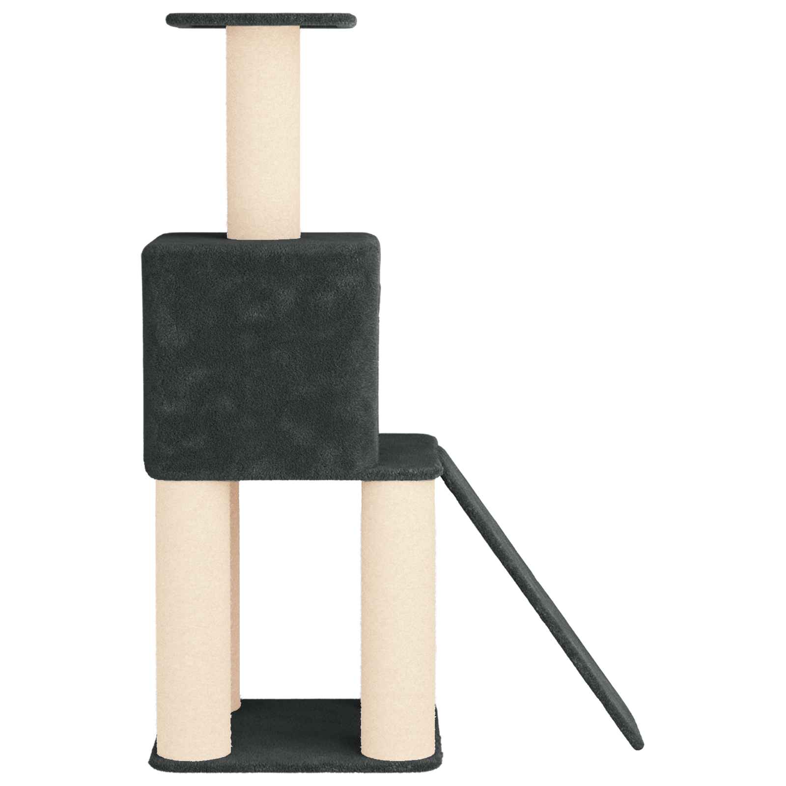 Macskafa kapálózó rudakkal Sötétszürke 146 cm - Image 5