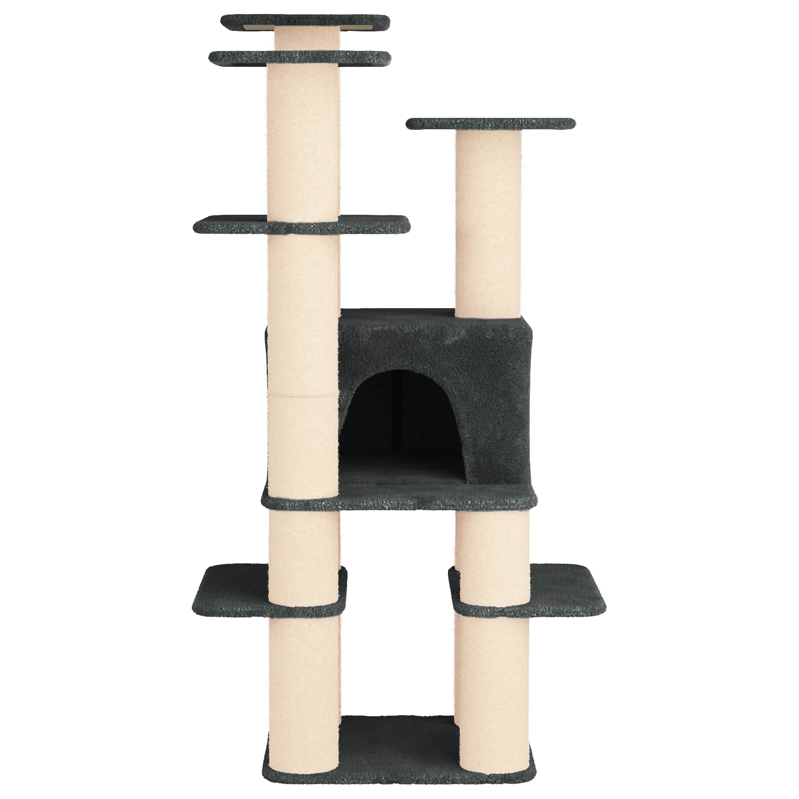 Macskafa kapálózó rudakkal Sötétszürke 161 cm - Image 4